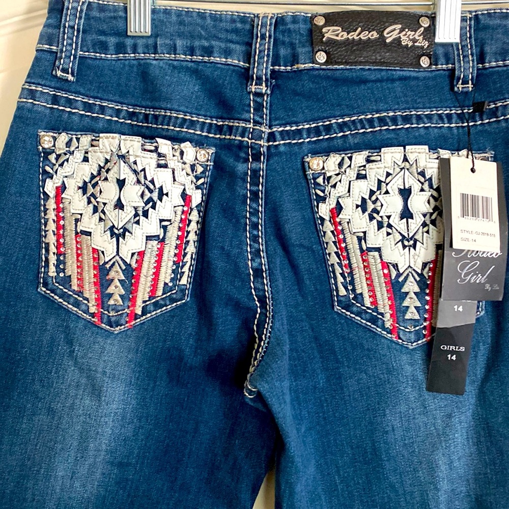 Rodeo Girl by Liz, girls size 14 western jean style# GJ-2019-515